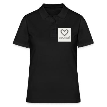 Cœur et joie de vivre - Polo Femme - noir - Devant - Ailine (174cm)