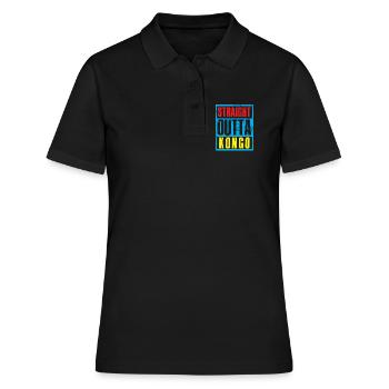 Directement sorti du Congo - Polo Femme - noir - Devant - Ailine (174cm)