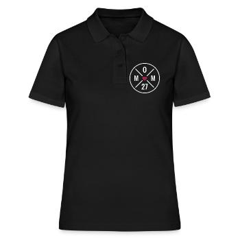 Mama 2027 Herz - Frauen Polo Shirt - Schwarz - Vorne - Ailine (174cm)