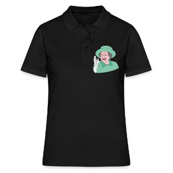 Notre Majesté la reine Elizabeth II. - Polo Femme - noir - Devant - Ailine (174cm)