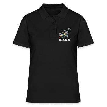 Boules de boules de boules pour pétanque - Polo Femme - noir - Devant - Ailine (174cm)