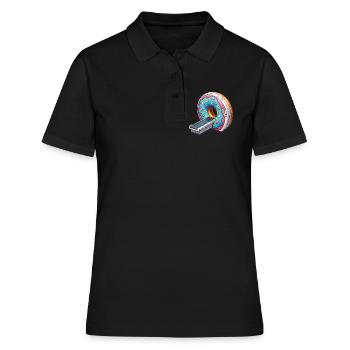 Manip Radio-Scanner MRT-Radiologie Donut der Wahrheit - Frauen Polo Shirt - Schwarz - Vorne - Ailine (174cm)