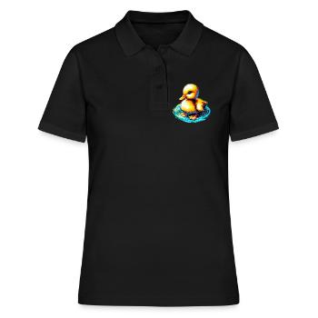 Caneton Canard Canard - Polo Femme - noir - Devant - Ailine (174cm)