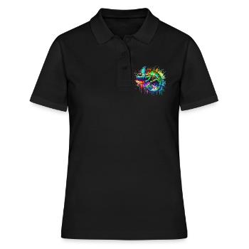 Caméléon - Polo Femme - noir - Devant - Ailine (174cm)