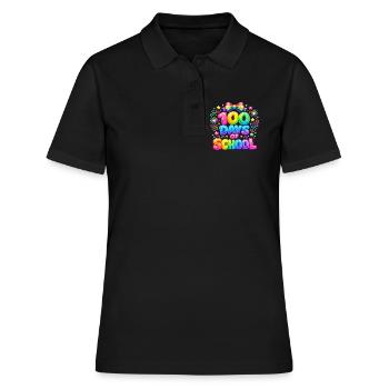 100 Jours d'École Arc-en-Ciel Magique - Polo Femme - noir - Devant - Ailine (174cm)