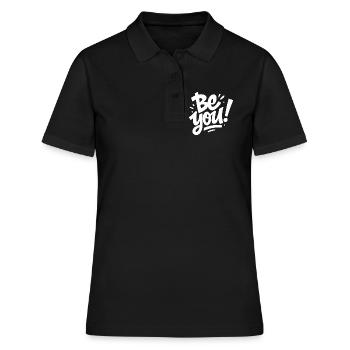Sois juste toi-même - Polo Femme - noir - Devant - Ailine (174cm)