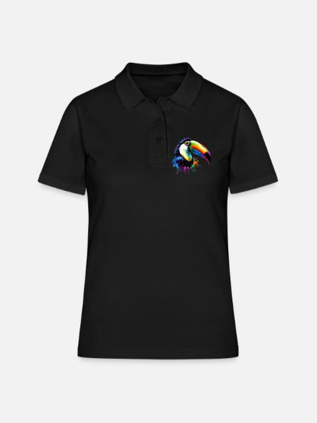 Toucan - Polo Femme - noir
