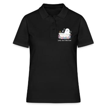 Süßer Spuk - Frauen Polo Shirt - Schwarz - Vorne - Ailine (174cm)
