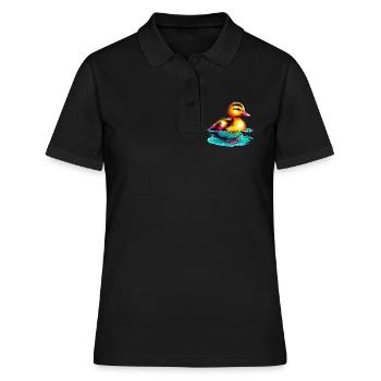 Caneton Canard Canard - Polo Femme - noir - Devant - Ailine (174cm)