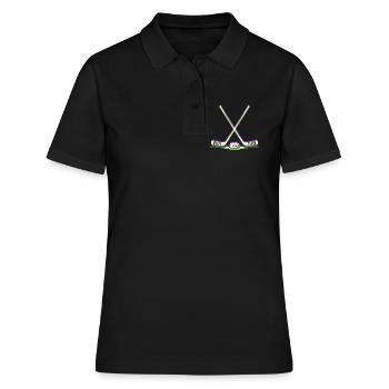 EDM Techno Bâtons de Hockey Rave Hockey - Polo Femme - noir - Devant - Ailine (174cm)