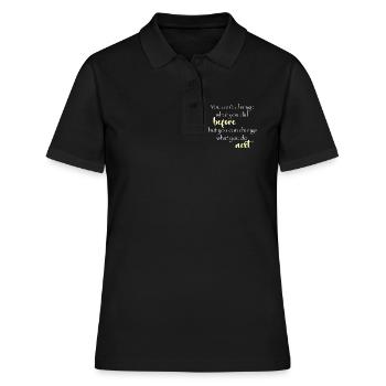 Changement ensuite - Polo Femme - noir - Devant - Ailine (174cm)