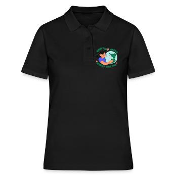 Écologie des écologues - Polo Femme - noir - Devant - Ailine (174cm)
