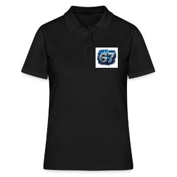Neon Robo Numéro 67 - Polo Femme - noir - Devant - Ailine (174cm)