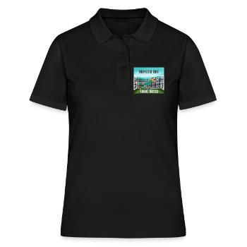 Endgegner: Torwart - Frauen Polo Shirt - Schwarz - Vorne - Ailine (174cm)