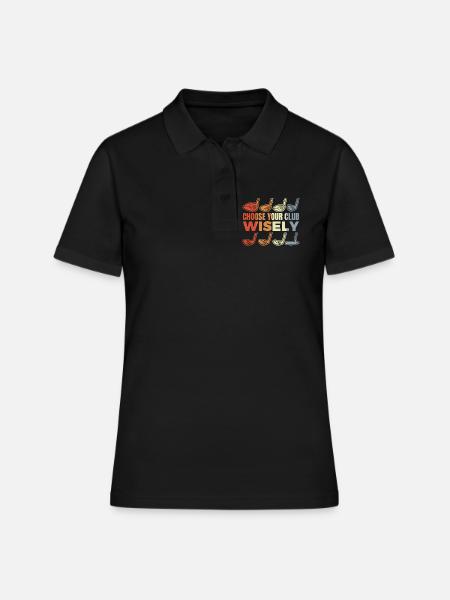 Lustiger Golf Witz - Frauen Polo Shirt - Schwarz