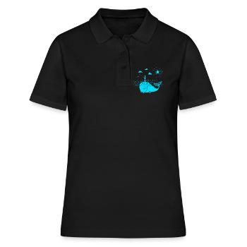 SUP - Frauen Polo Shirt - Schwarz - Vorne - Ailine (174cm)