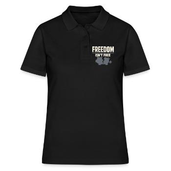 Indépendant indépendant Steuerhumor 1099 Life - Polo Femme - noir - Devant - Ailine (174cm)