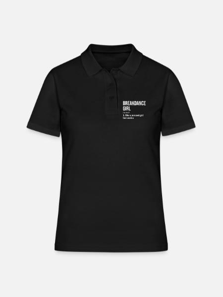 Breakdance Breakdance Breakdance - Polo Femme - noir