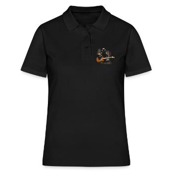 guitarist - Women's Polo Shirt - black - Front - Ailine (174cm)