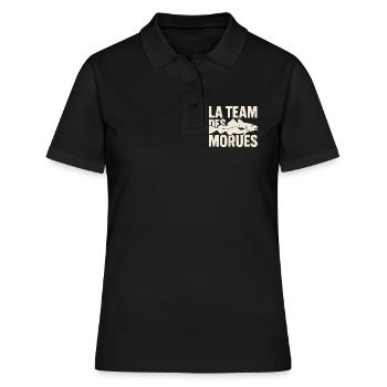 La Team Des Morues - Polo Femme - noir - Devant - Ailine (174cm)