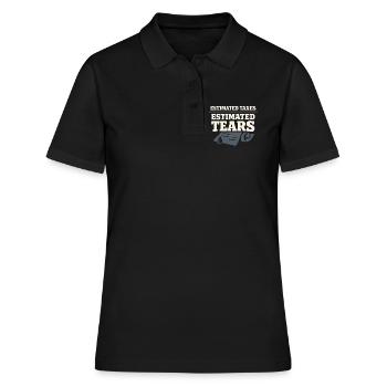 Indépendant indépendant Steuerhumor 1099 Life - Polo Femme - noir - Devant - Ailine (174cm)
