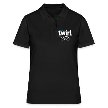 Acrobatie professionnelle à vélo Tourbillon d’élite - Polo Femme - noir - Devant - Ailine (174cm)