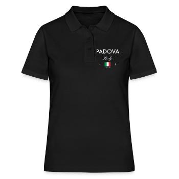 Coordonnées de Padoue Italie Souvenir de voyage - Polo Femme - noir - Devant - Ailine (174cm)