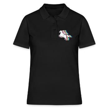 Courses de chevaux - Polo Femme - noir - Devant - Ailine (174cm)