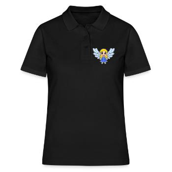 Ailes de fille d’ange - Polo Femme - noir - Devant - Ailine (174cm)