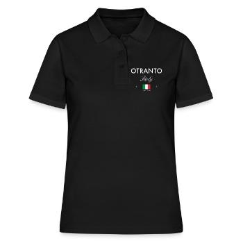 Otranto, Italie, coordonne le souvenir de voyage - Polo Femme - noir - Devant - Ailine (174cm)