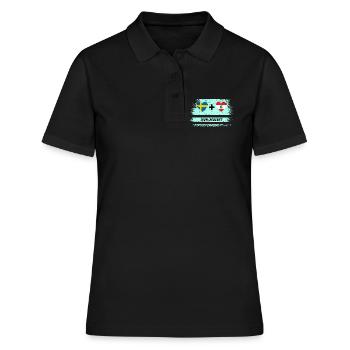 Libanon und Schweden 100% perfekt / Geschenk - Frauen Polo Shirt - Schwarz - Vorne - Ailine (174cm)