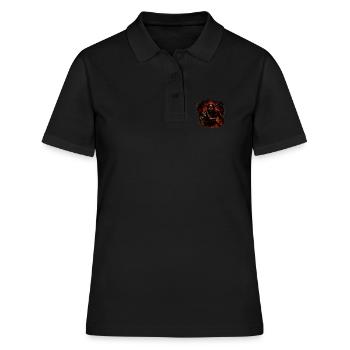 Démon infernal – Horreur du feu infernal | Dark Fantasy - Polo Femme - noir - Devant - Ailine (174cm)