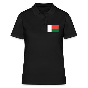 Drapeau de Madagascar - Polo Femme - noir - Devant - Ailine (174cm)