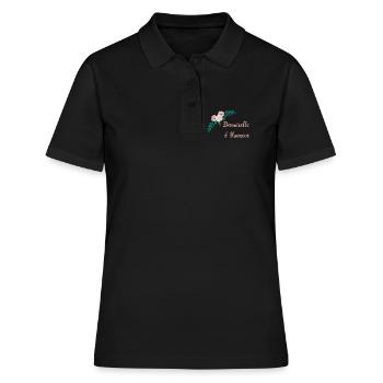 Brautjungfer - Bukolische Sammlung - Frauen Polo Shirt - Schwarz - Vorne - Ailine (174cm)