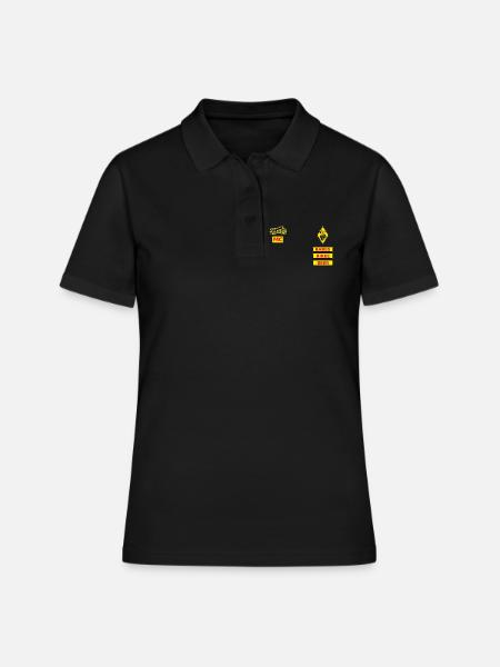 Conception de logo de club de motards vintage - Polo Femme - noir