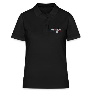 Typographie plus forte que vous ne le pensez - Polo Femme - noir - Devant - Ailine (174cm)
