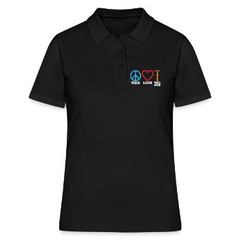 Pogo-Stick-Springer-Champion Pogo-Stick - Frauen Polo Shirt - Schwarz - Vorne - Ailine (174cm)