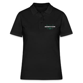 Conception des ornements pour joueurs de badminton - Polo Femme - noir - Devant - Ailine (174cm)