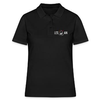 Les Bee An,Lesbian funny pride - Women's Polo Shirt - black - Front - Ailine (174cm)