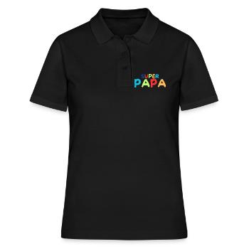 Super papa - Polo Femme - noir - Devant - Ailine (174cm)