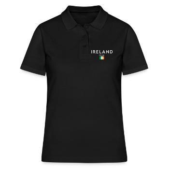 Drapeau de l’Irlande, Irish Pride - Polo Femme - noir - Devant - Ailine (174cm)