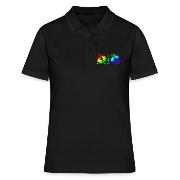 Disc Jockey de platine - Polo Femme - noir - Devant - Ailine (174cm)
