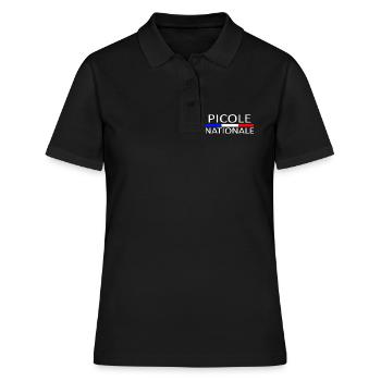 picole nationale - Polo Femme - noir - Devant - Ailine (174cm)