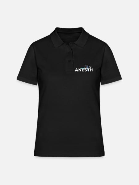 Anesth Cadeau Médecin Iade Infirmière anesthésiste - Polo Femme - noir