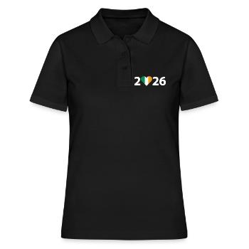 J’aime l’Irlande 2026, vacances en Irlande 2026 - Polo Femme - noir - Devant - Ailine (174cm)