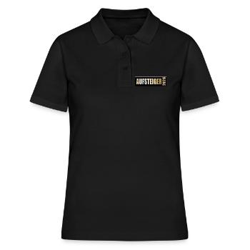 Aufsteiger 2026 Aufstieg - Frauen Polo Shirt - Schwarz - Vorne - Ailine (174cm)