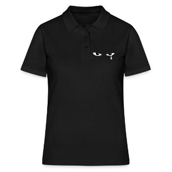 La Larme Bleue - Polo Femme - noir - Devant - Ailine (174cm)