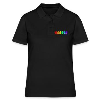 Berlin Bears / Rainbow Colors - Women's Polo Shirt - black - Front - Ailine (174cm)