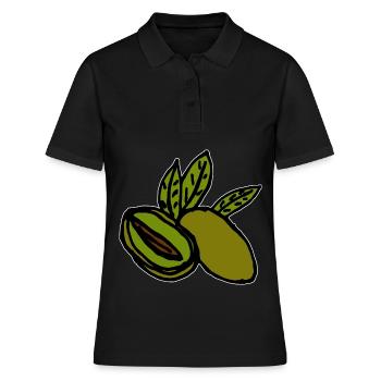 Olives Méditerranée - Polo Femme - noir - Devant - Ailine (174cm)