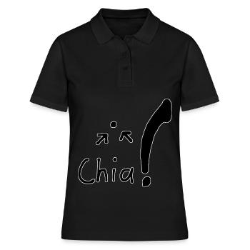 Chia Samen - Frauen Polo Shirt - Schwarz - Vorne - Ailine (174cm)